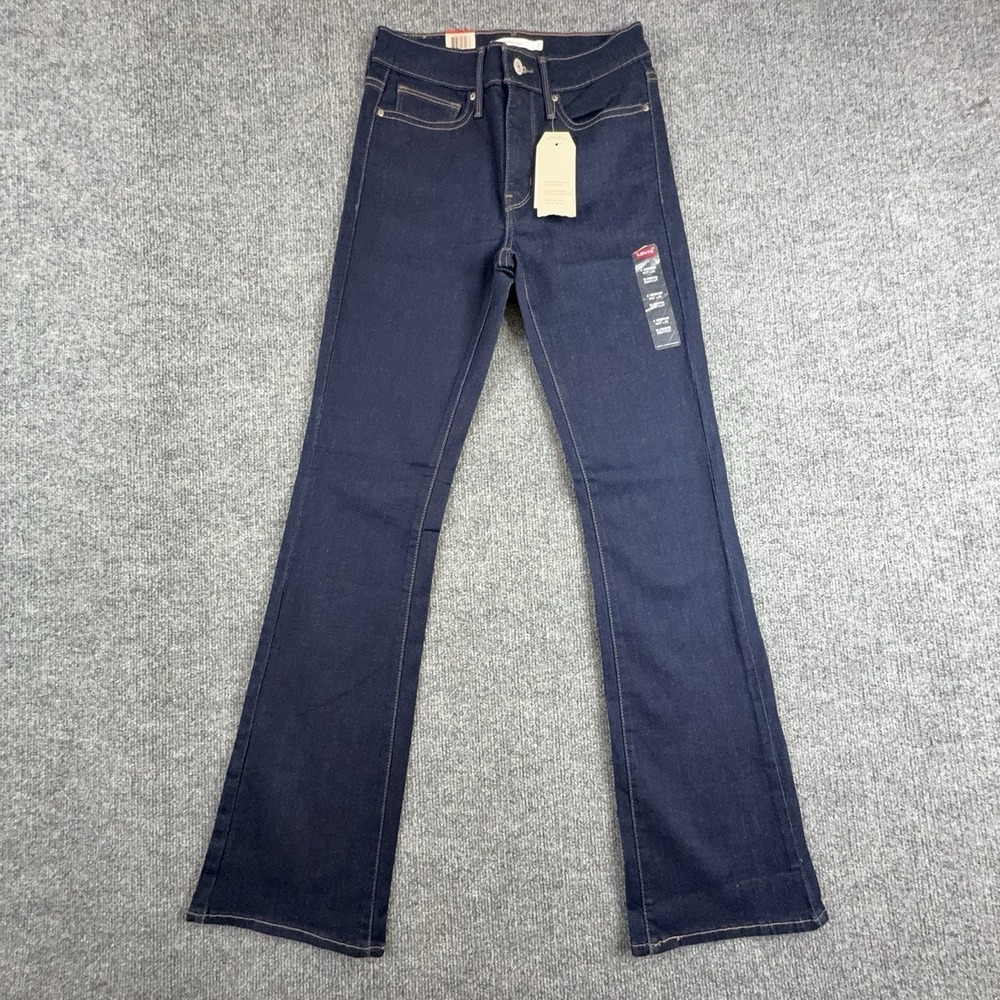Levi's Slimming Bootcut Jeans Womens 4 Dark Wash Blue Mid Rise 28402-0000 W27